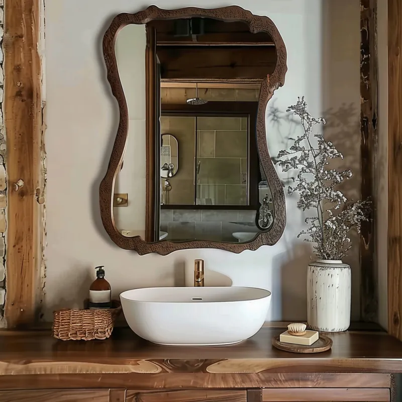 Oglindă de baie vintage